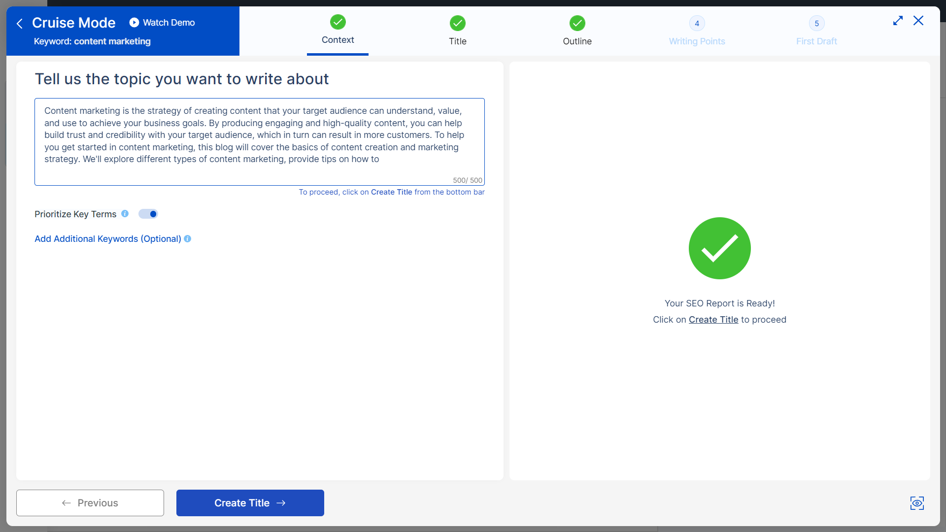Cruise Mode Scalenut