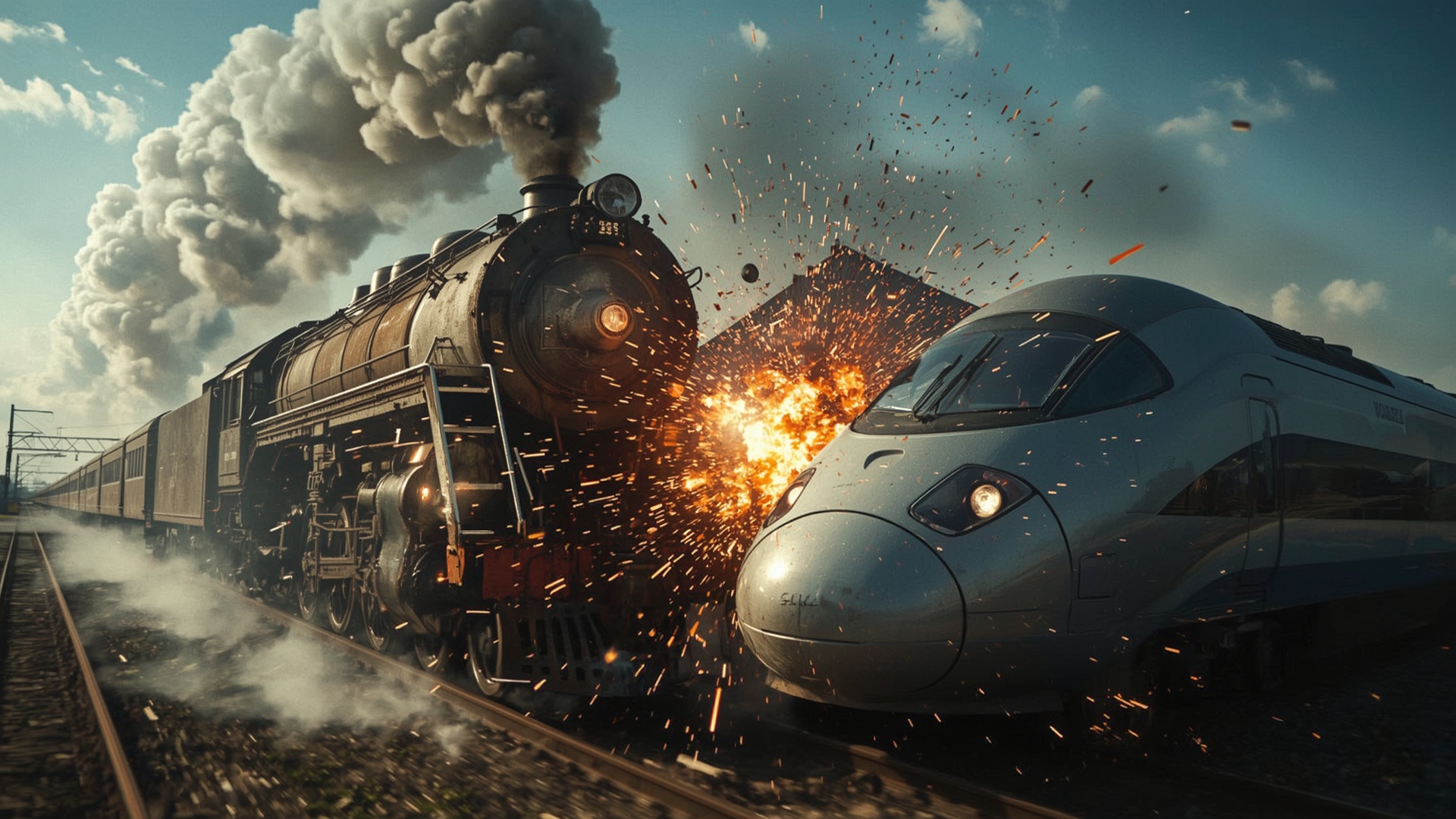 SEO progress visual metaphor - Rusty steam locomotive